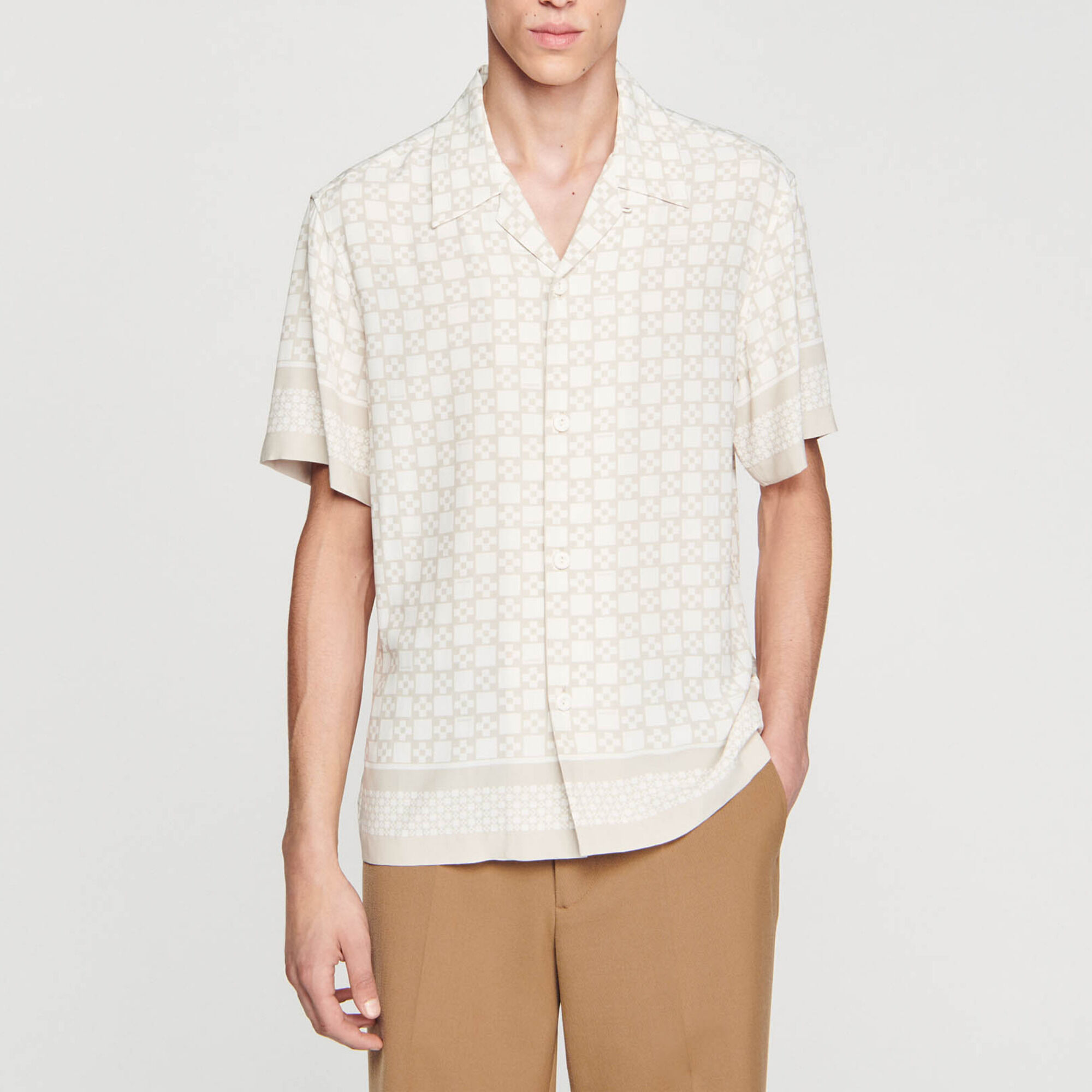 Square Cross short-sleeved shirt