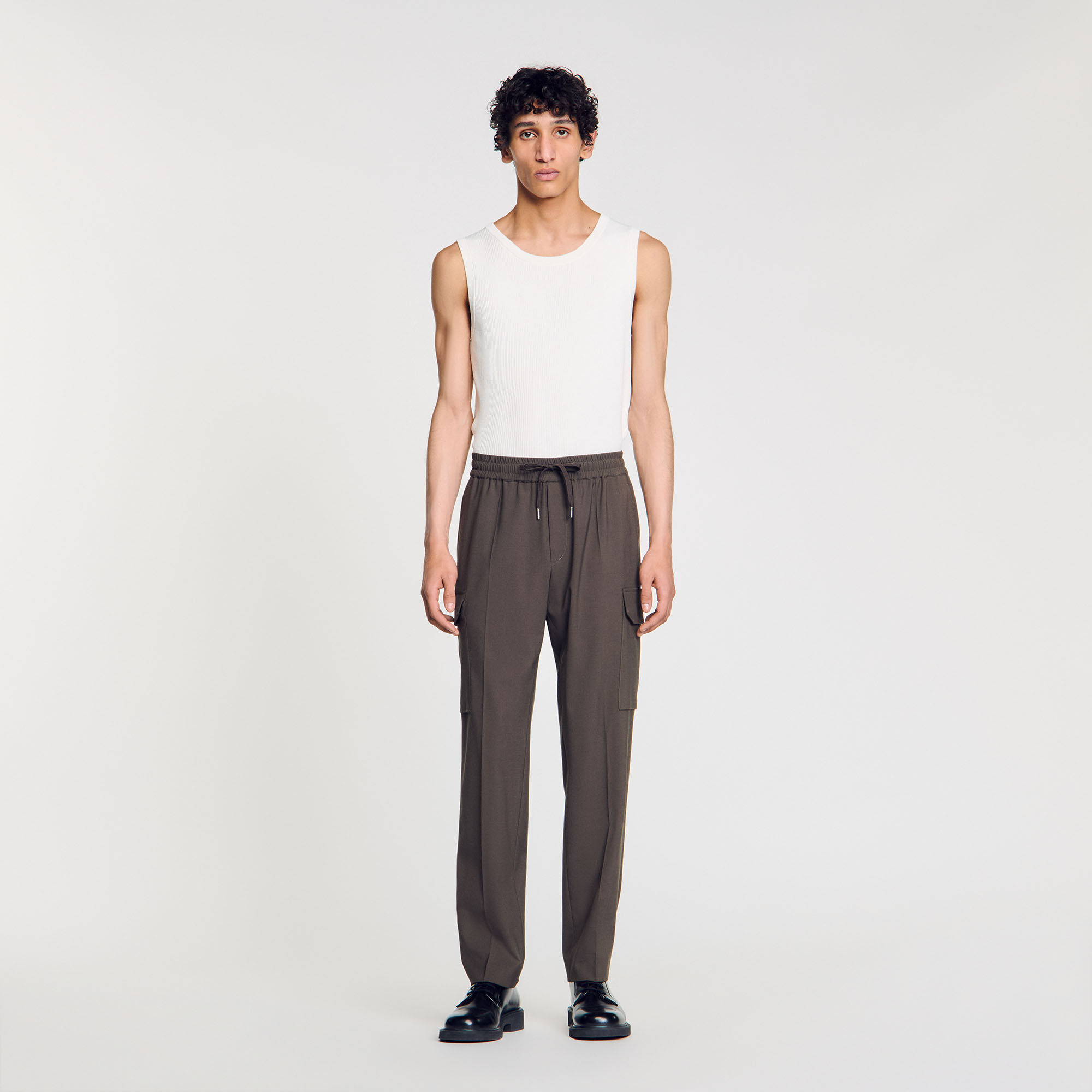 Elasticated cargo trousers