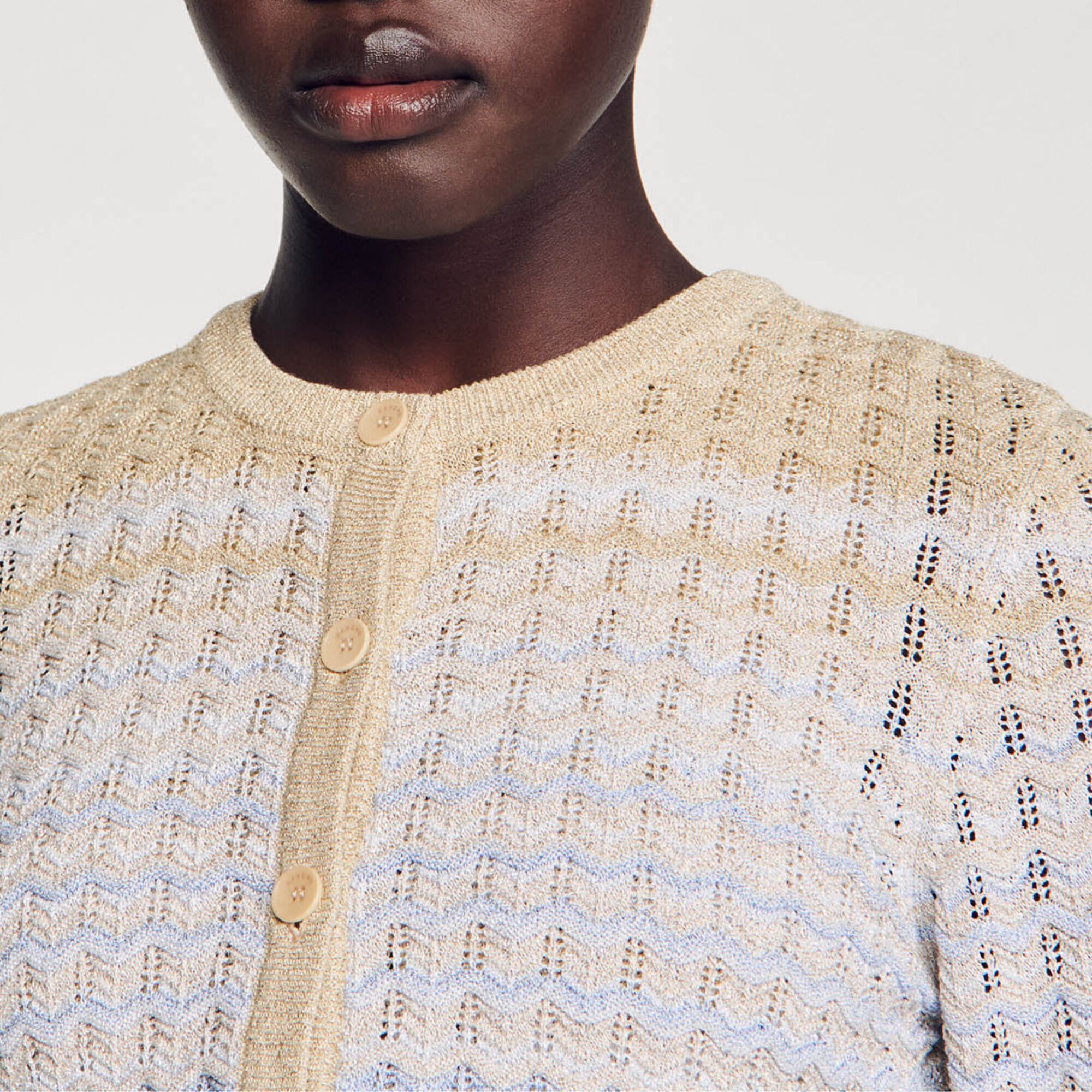 Gradient knit cardigan