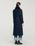 Long coat with velvet collar