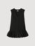 Short tailored dress with ruffle