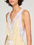 Trimmed linen maxi dress
