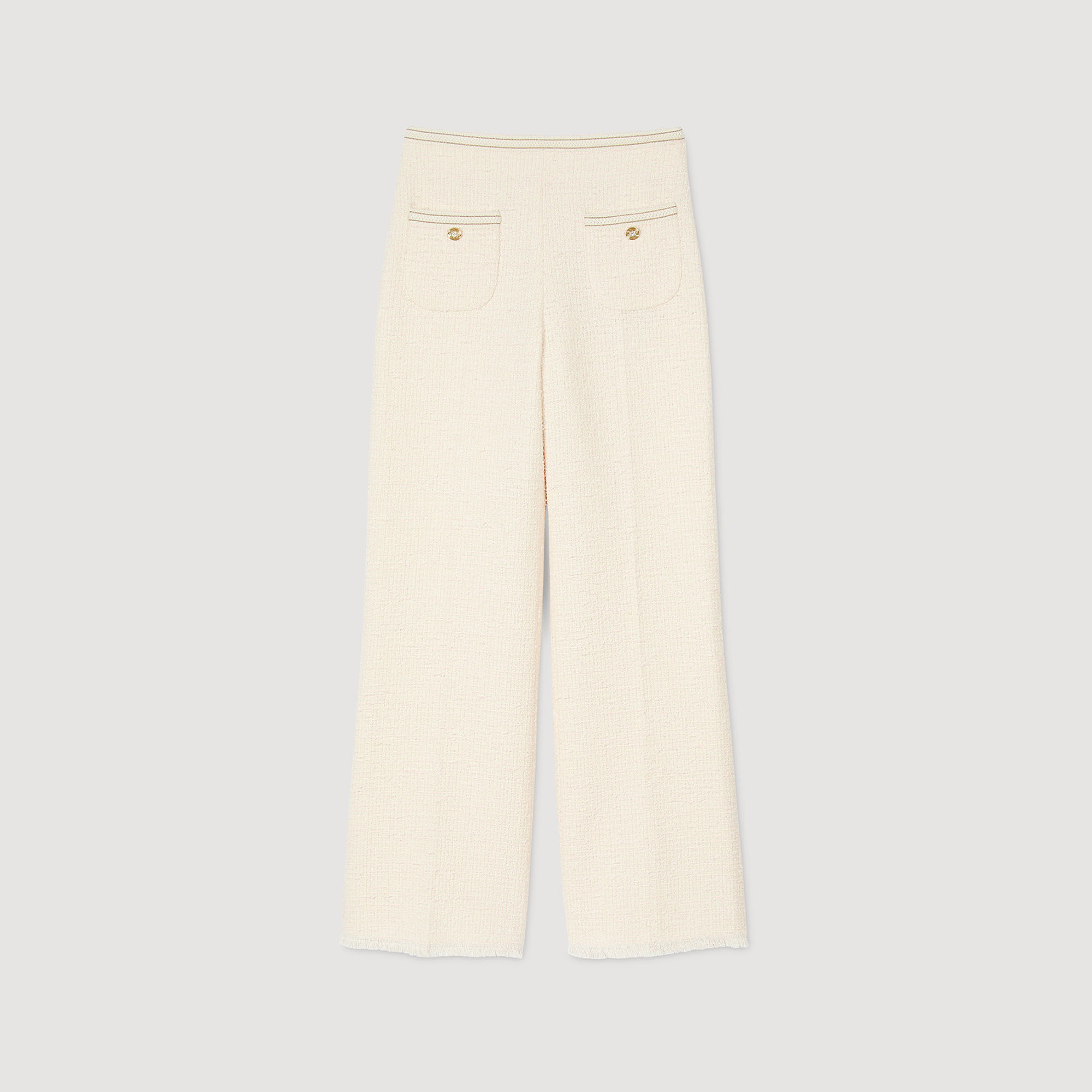 Decorative tweed trousers