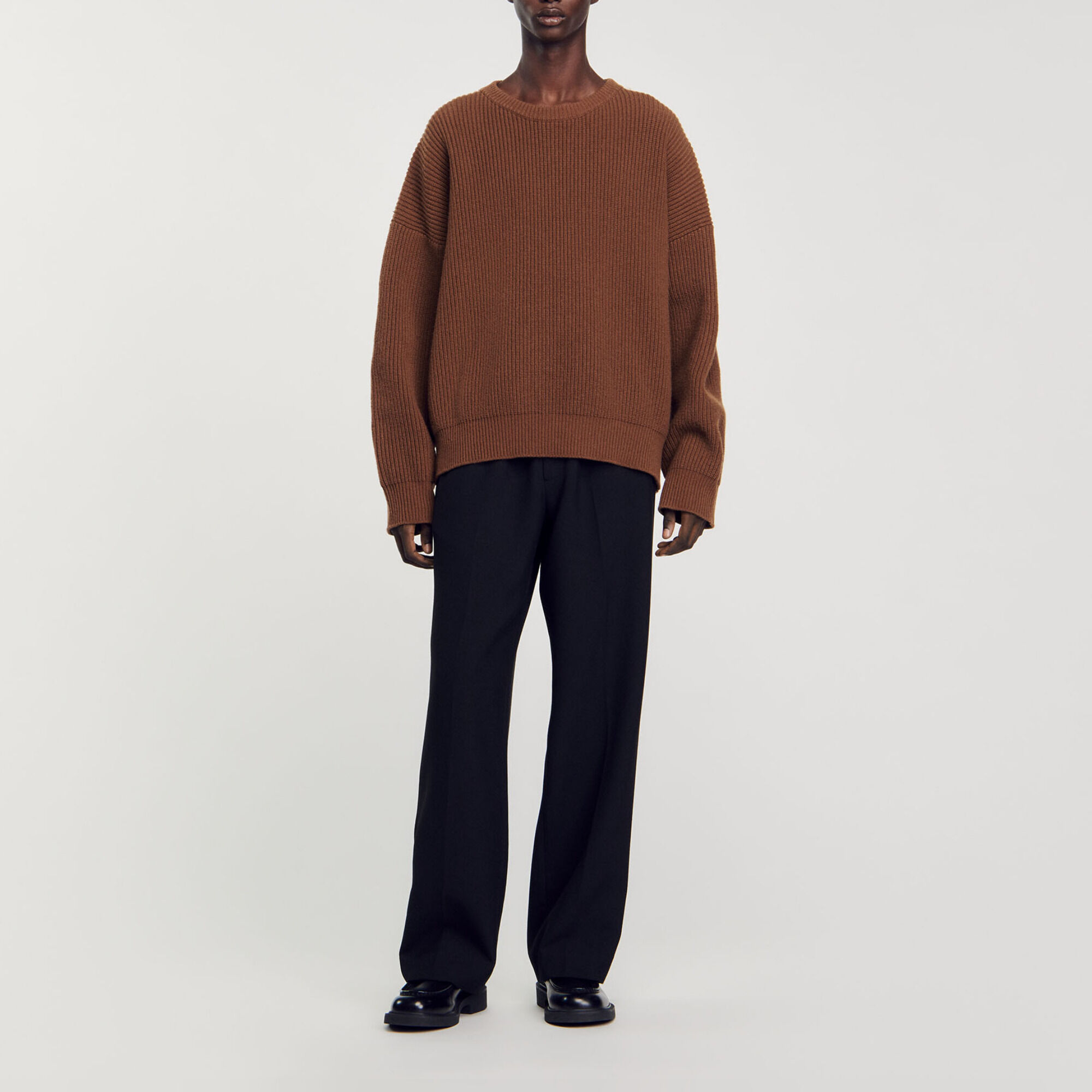 Rib knit jumper