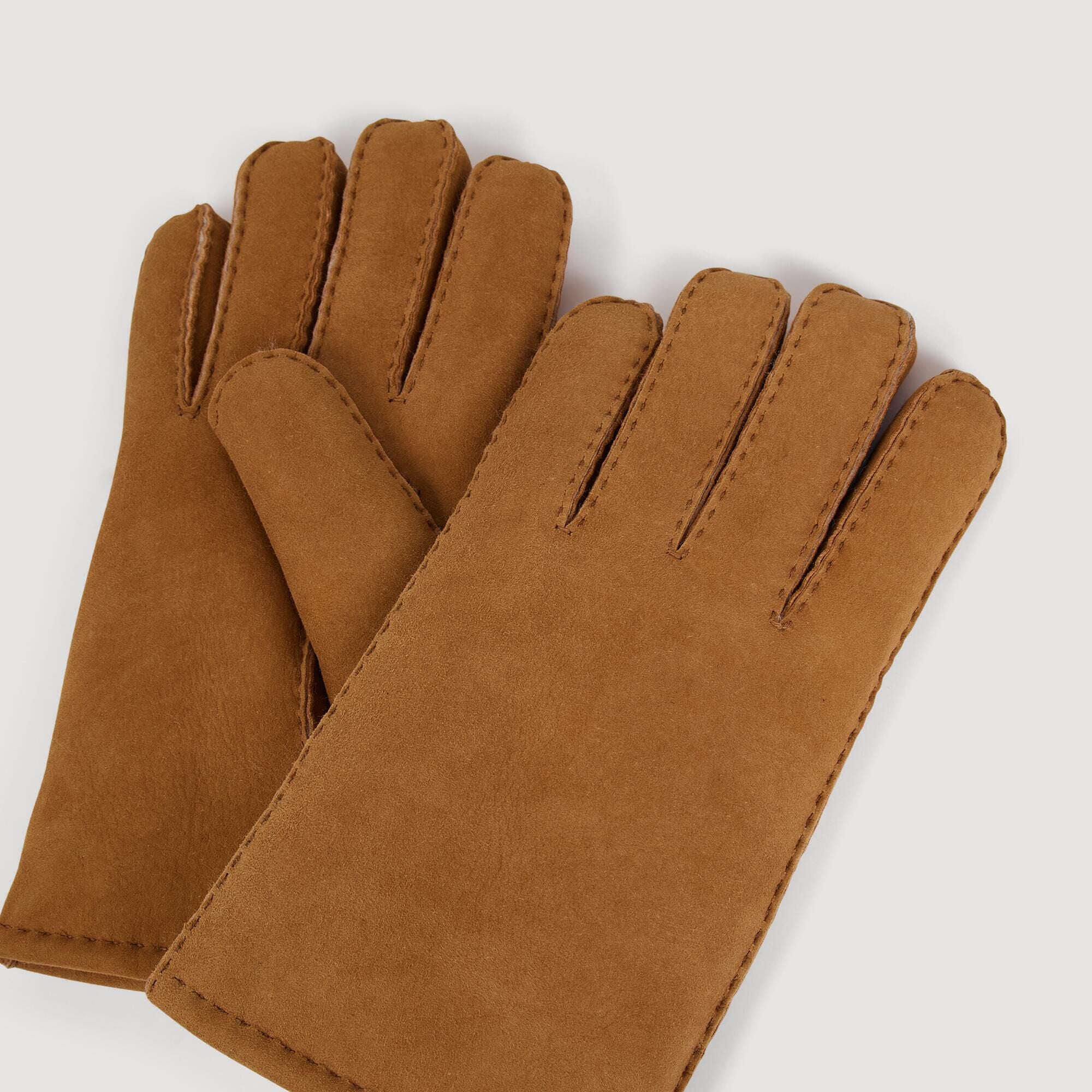 Suede and shearling gloves - Men | Sandro