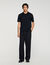 Knitted polo shirt with zip collar