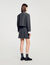 Short rhinestone suit skirt