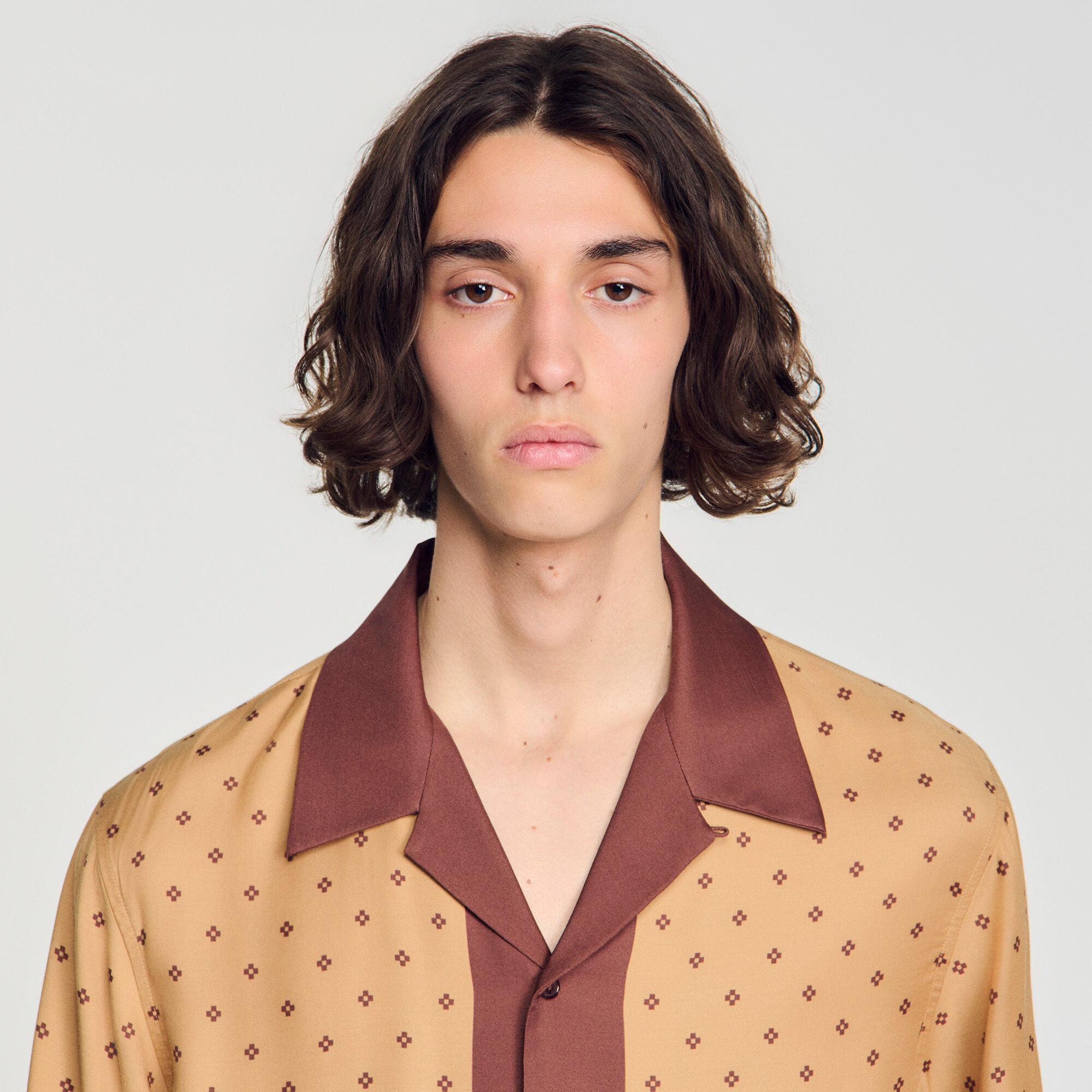 Micro cross motif shirt