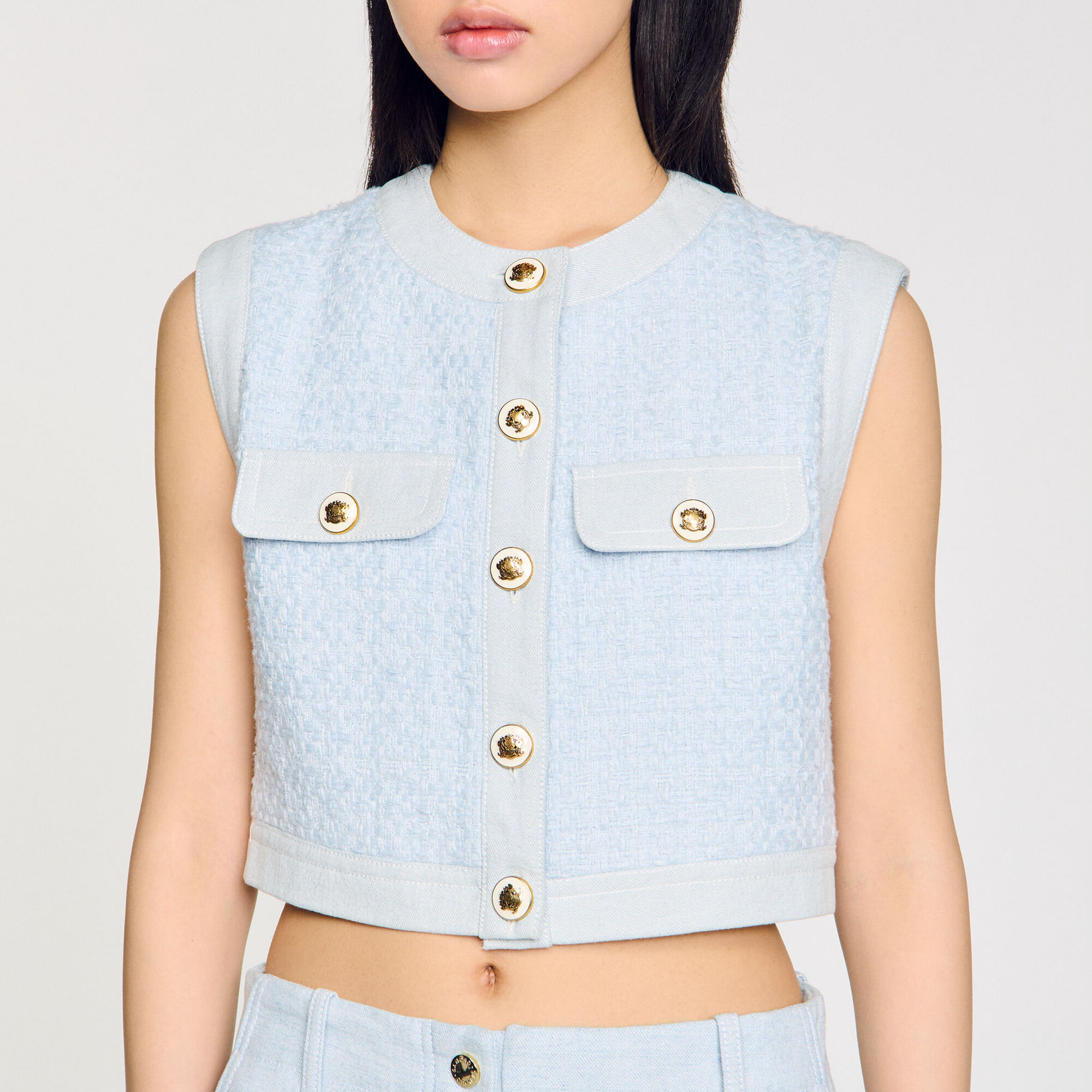 Decorative tweed jacket