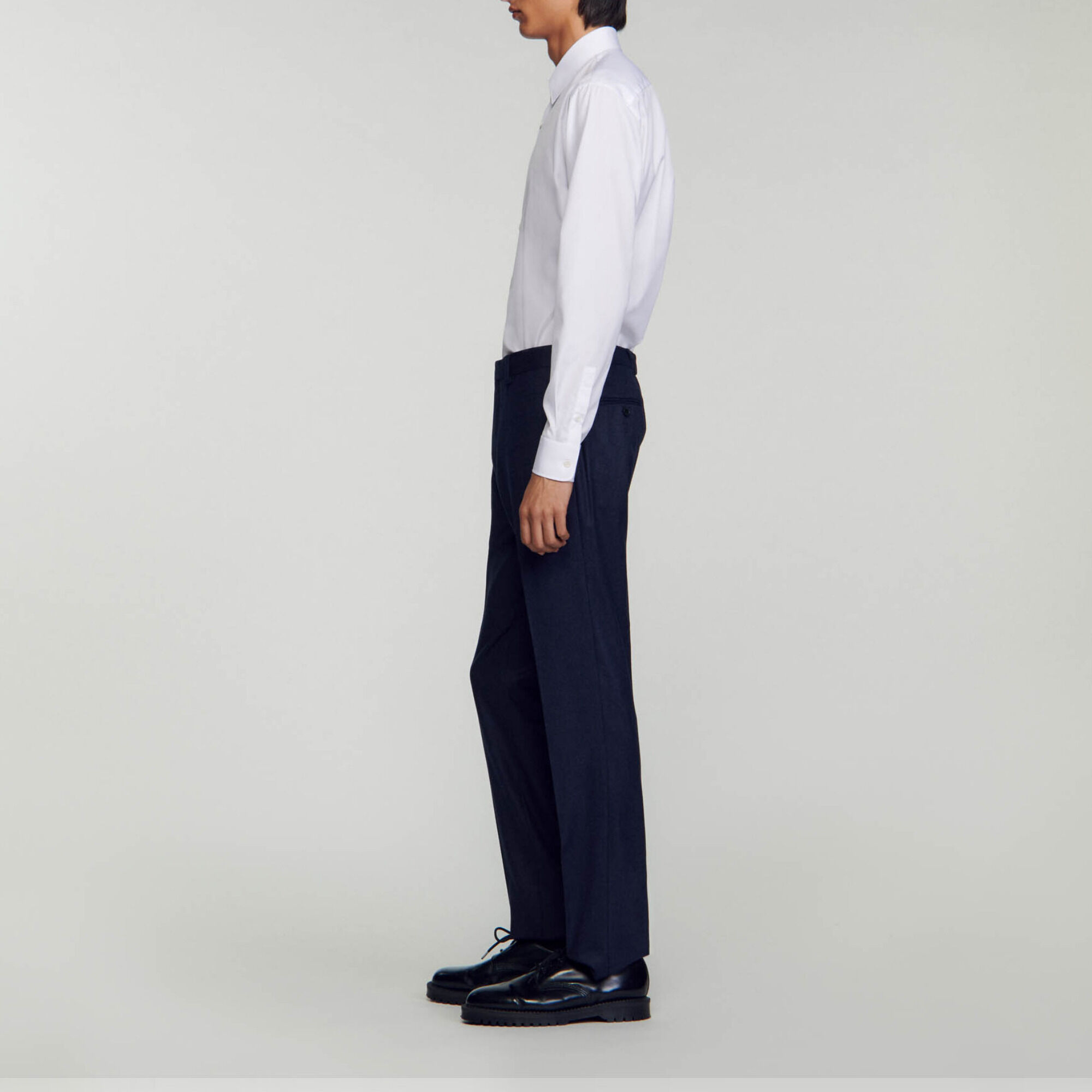 Virgin wool suit trousers