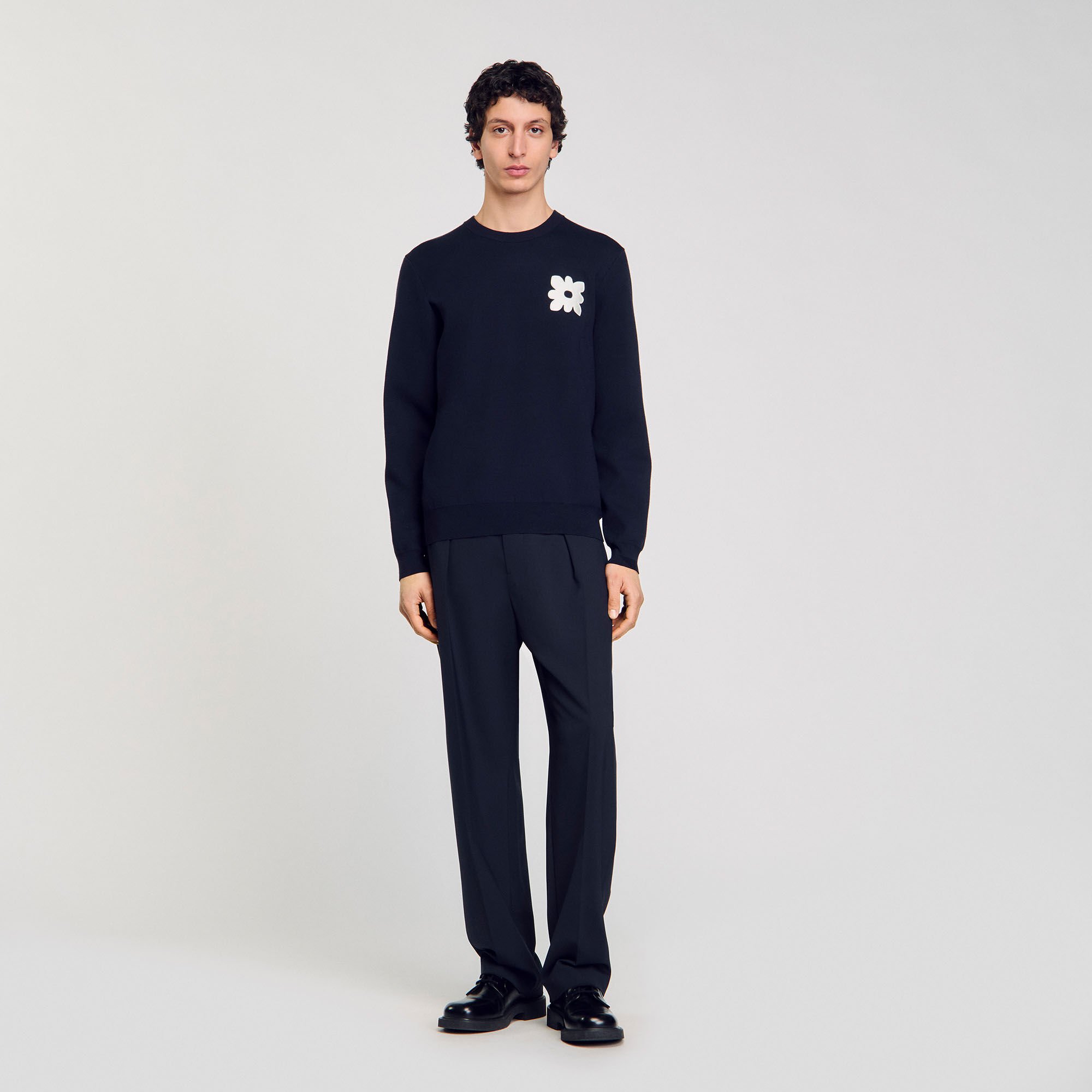Jumper with flower detail
