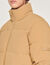 Oversized technical fabric padded jacket