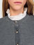 Cardigan with removable ruffle collar