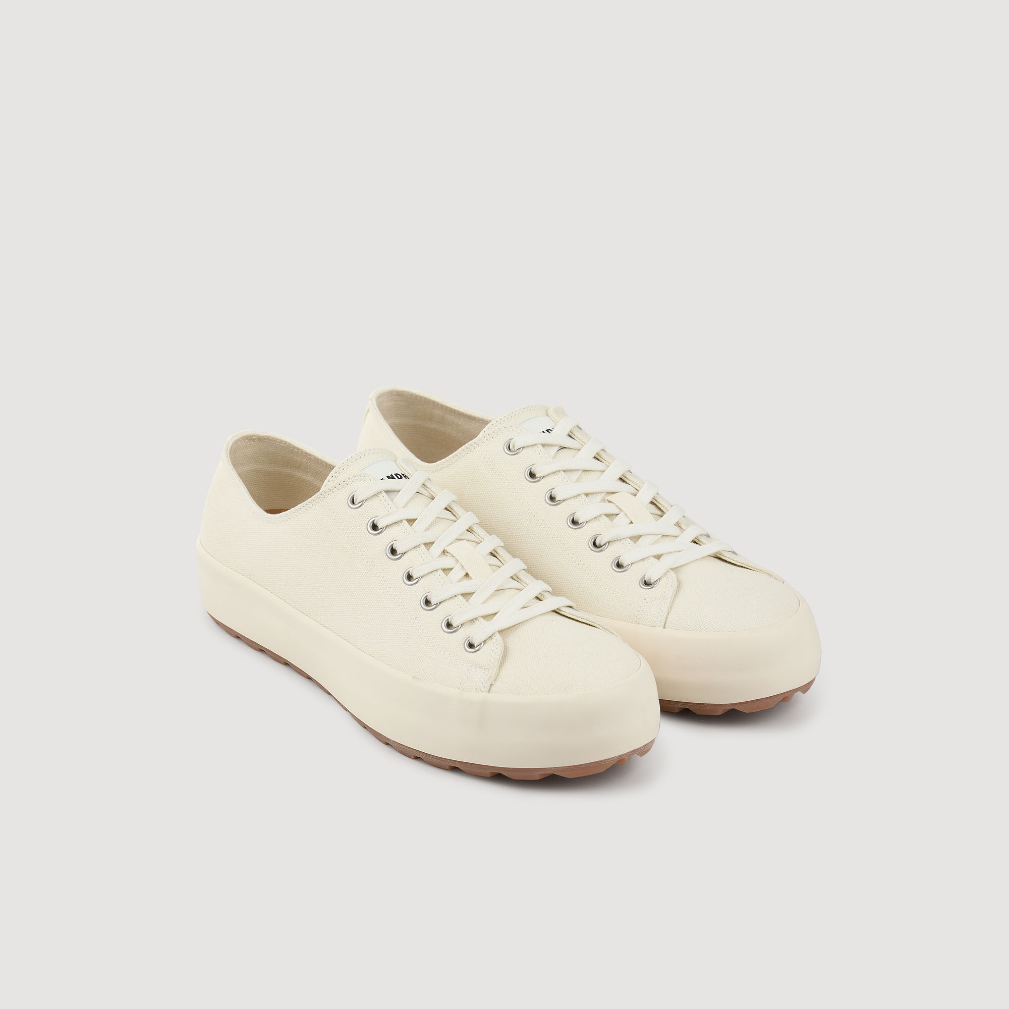 Low-top canvas trainers