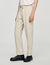 Elasticated straight-leg trousers