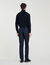 Elasticated straight-leg trousers