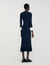 Two-tone knit maxi dress