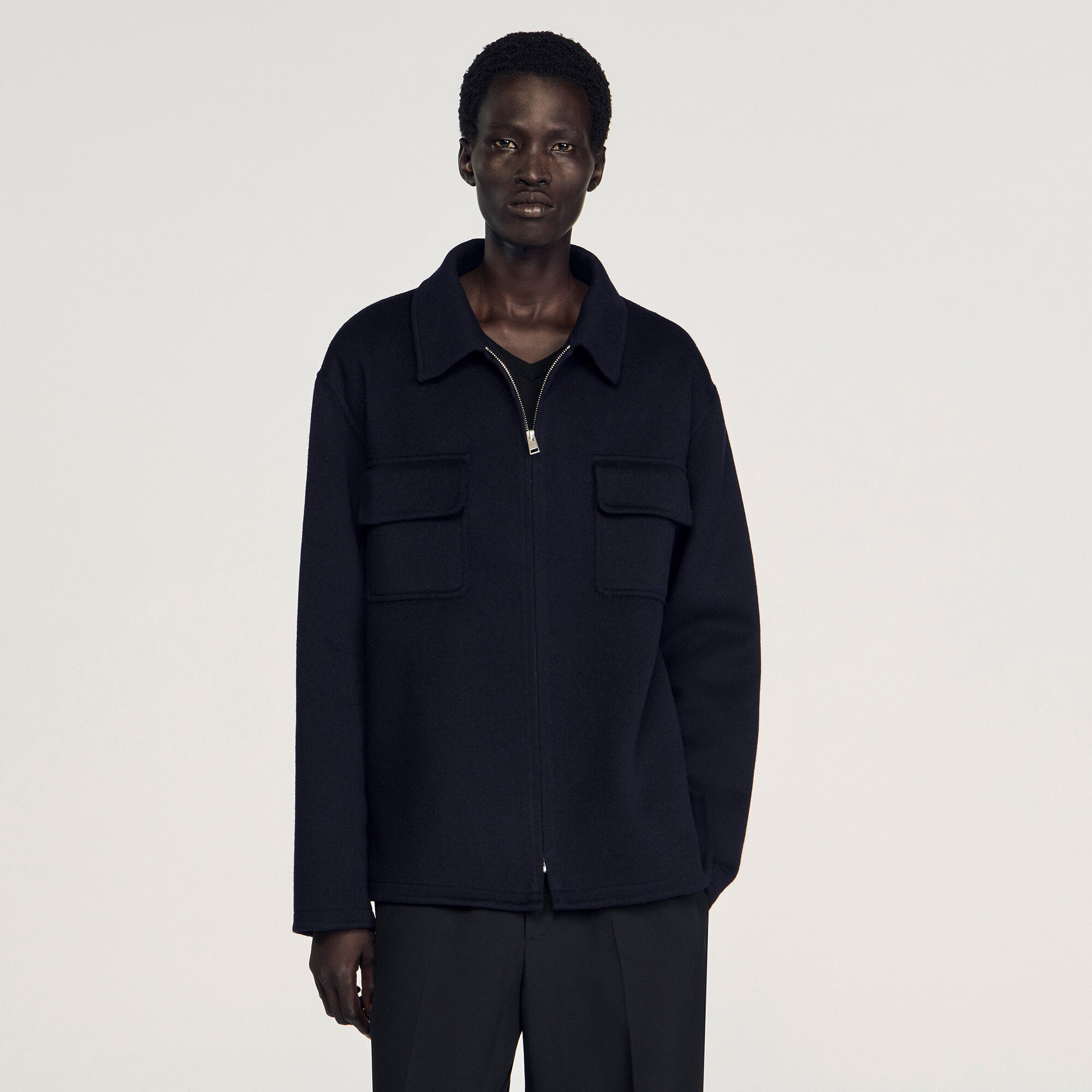 Zipped overshirt