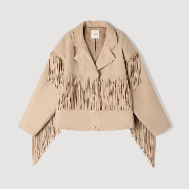 Fringed suede jacket