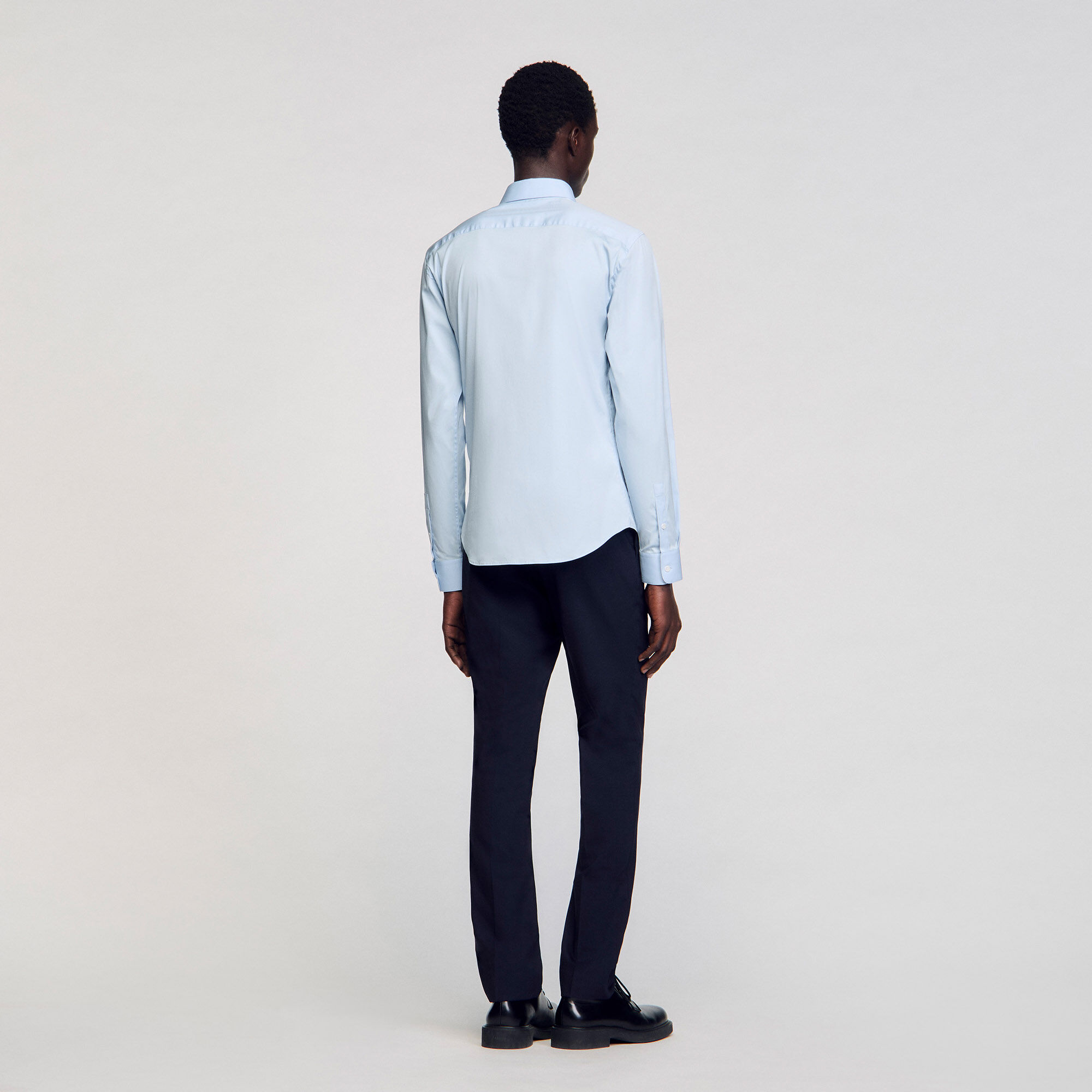 Fitted stretch cotton shirt
