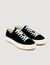 Low-top split leather trainers