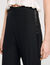 Satin stripe suit trousers