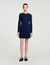 Short button-up knit dress