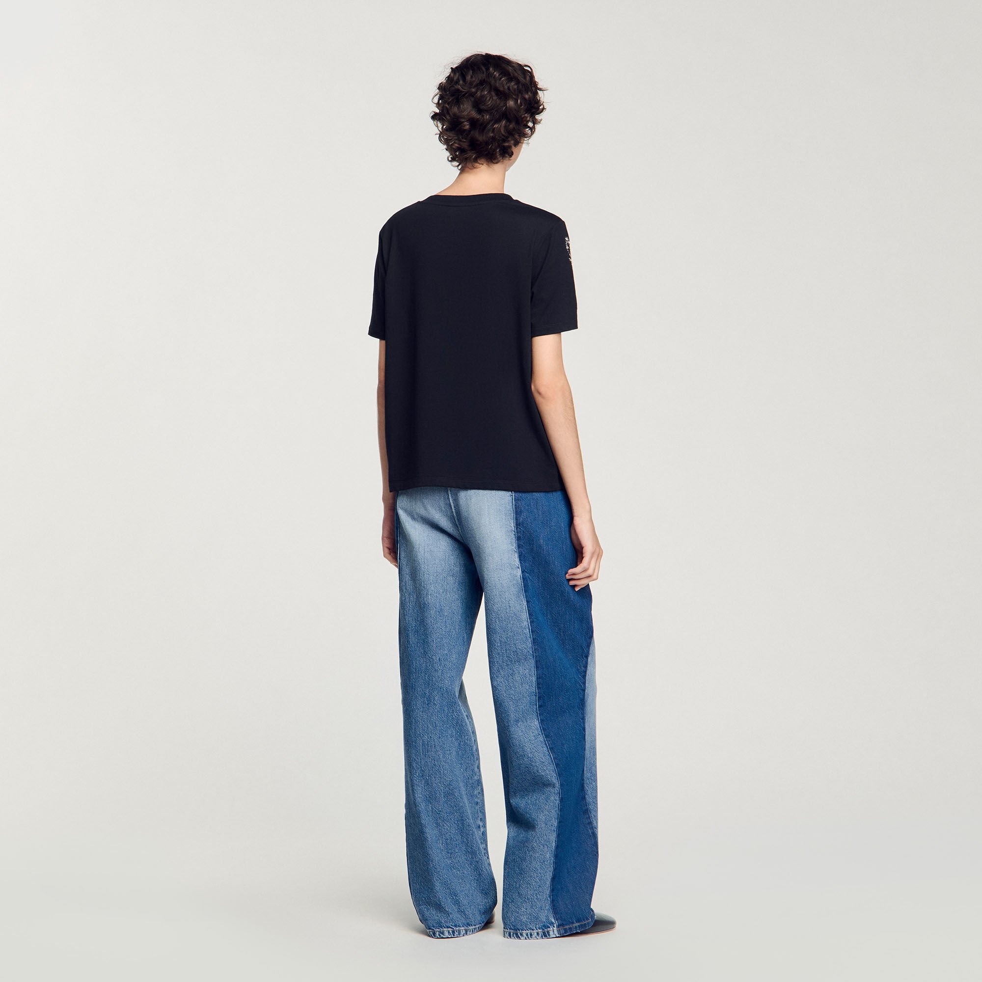 T-shirt with embroidered details
