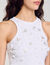 Beaded and rhinestone tank top