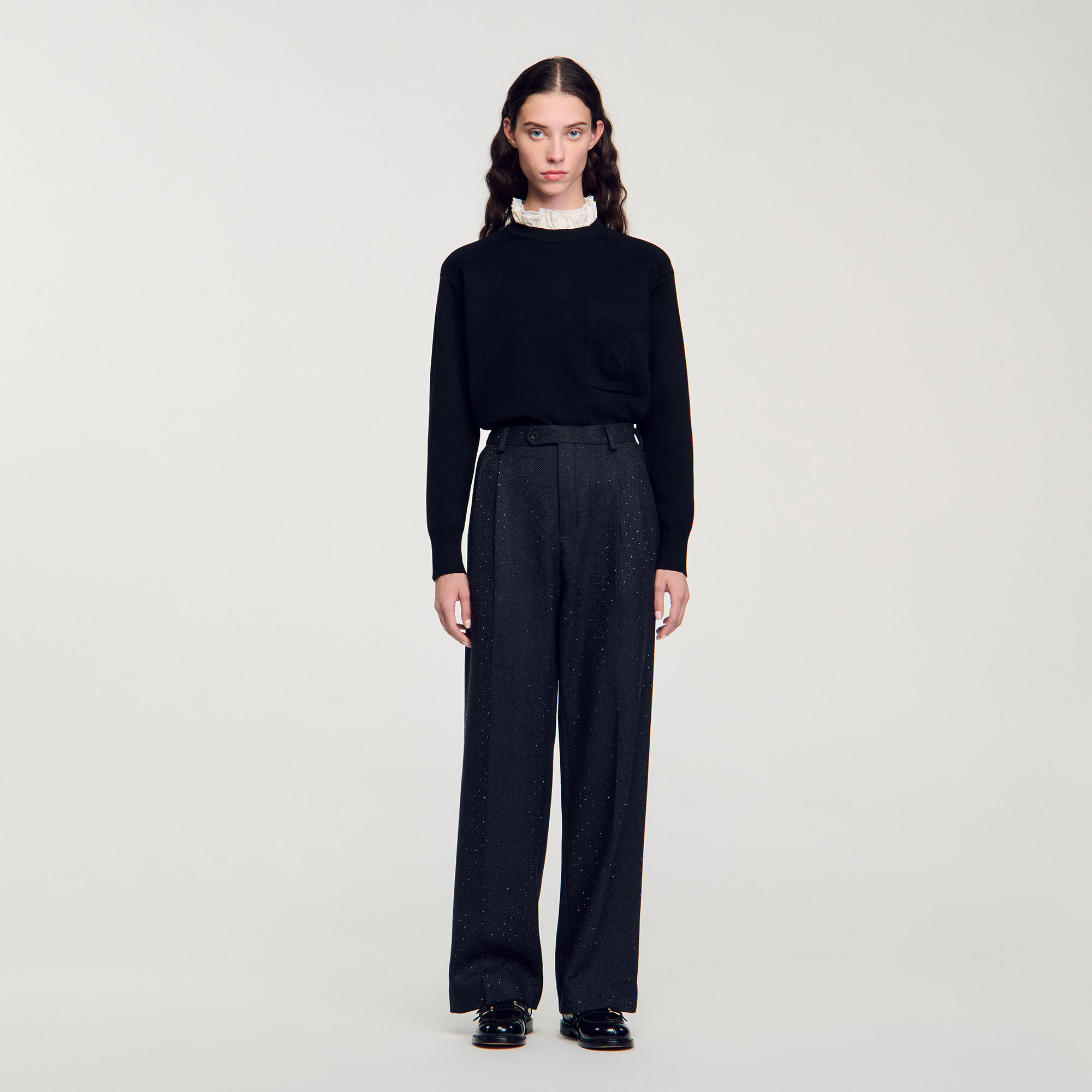 Striped trousers