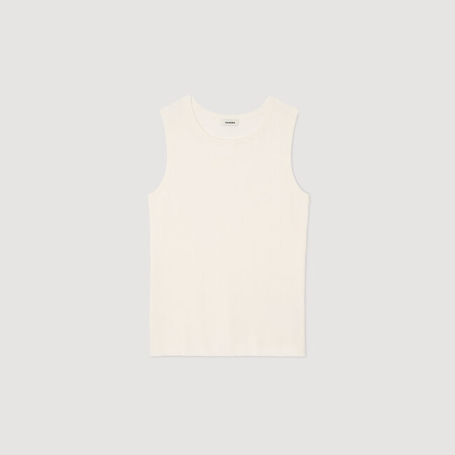 Rib knit vest top
