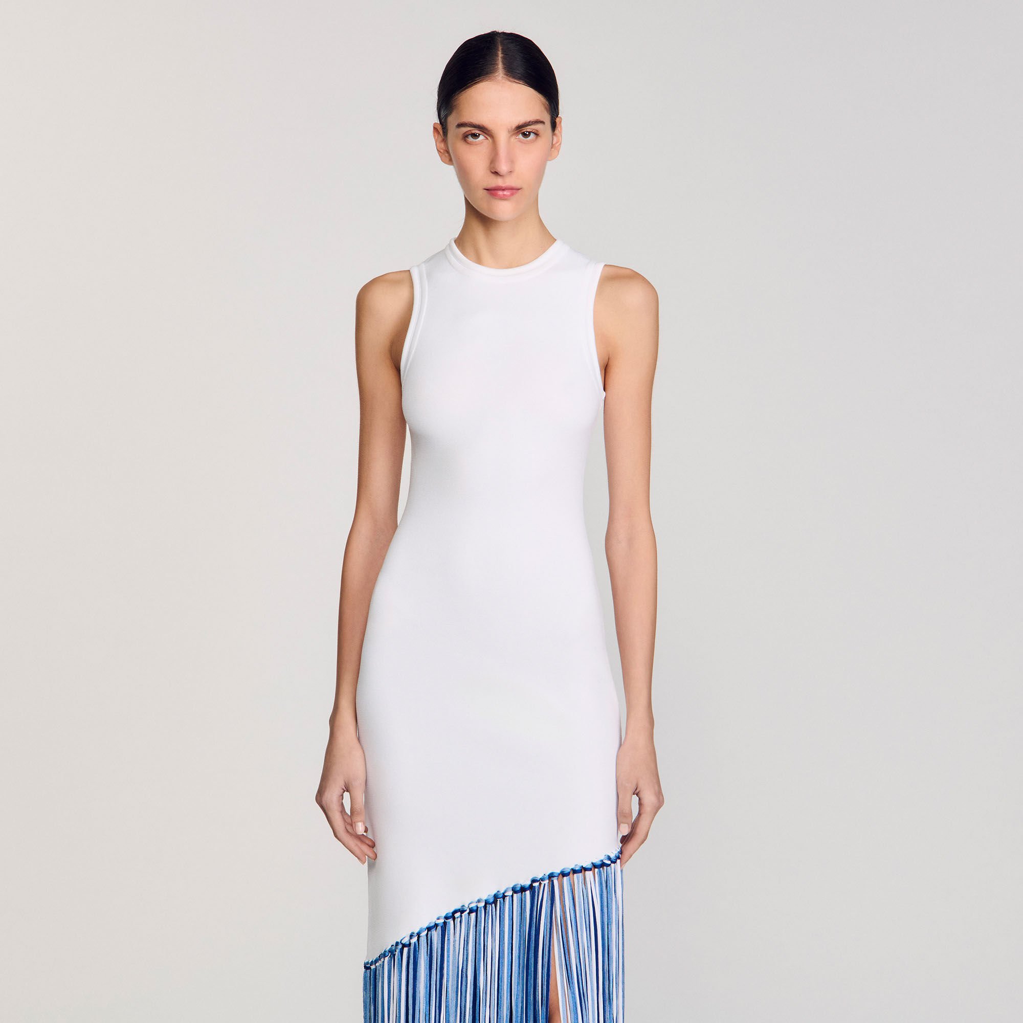Fringed maxi dress