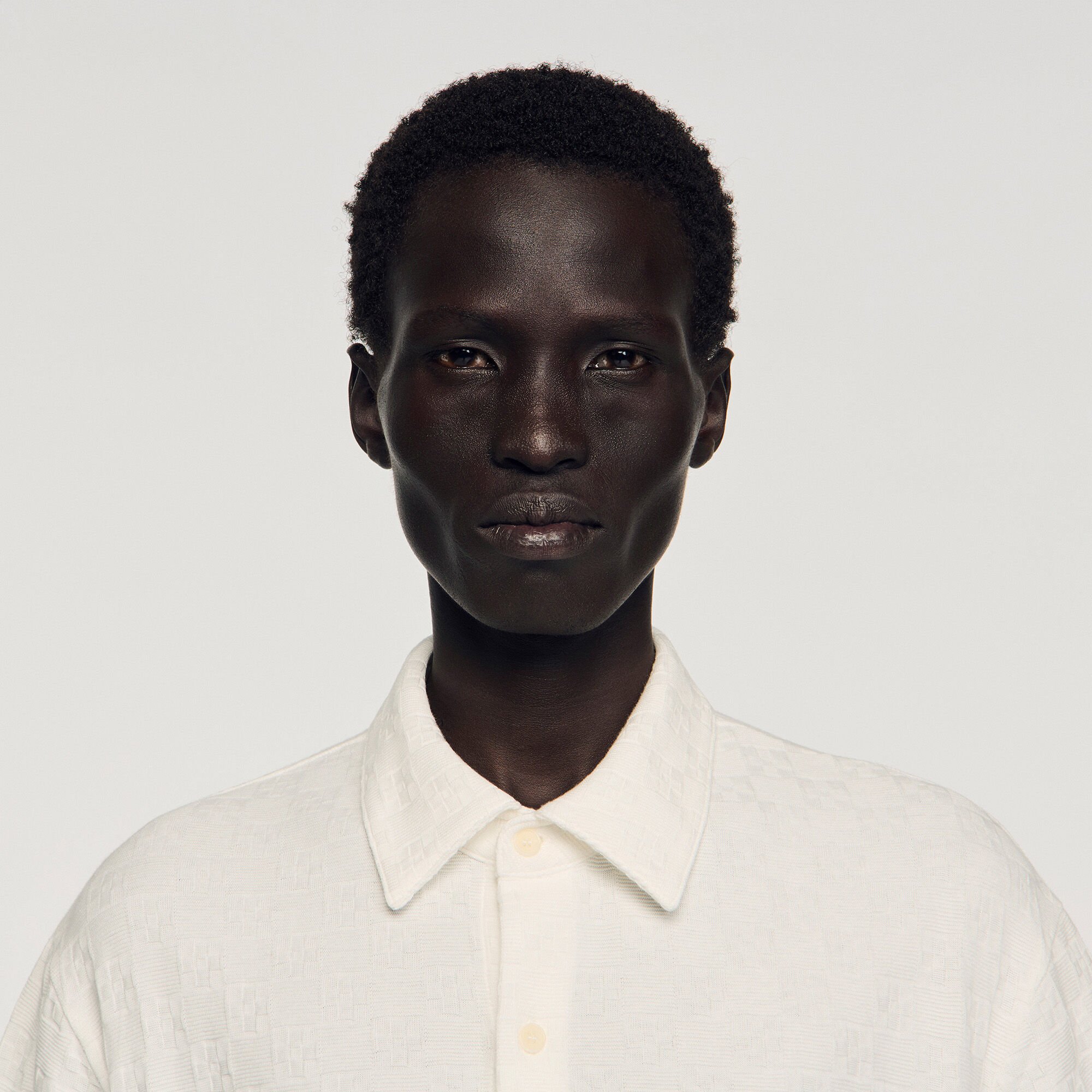 Square Cross cotton jacquard shirt