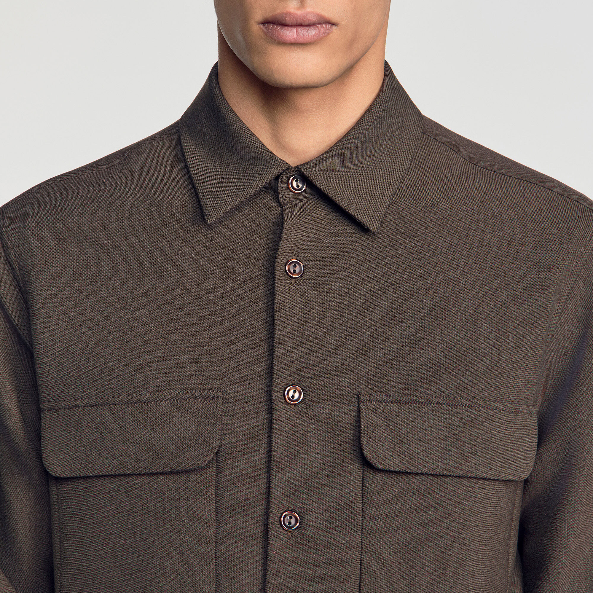 Shirt with patch pockets