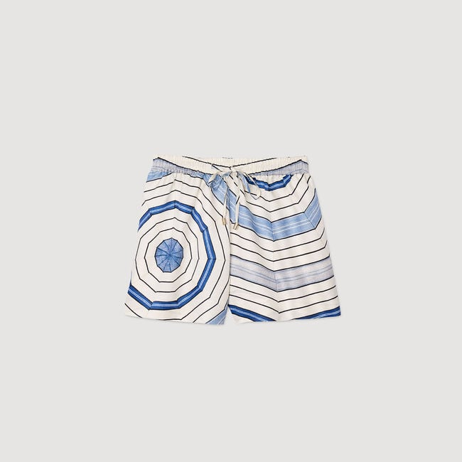 Spiral-motif shorts