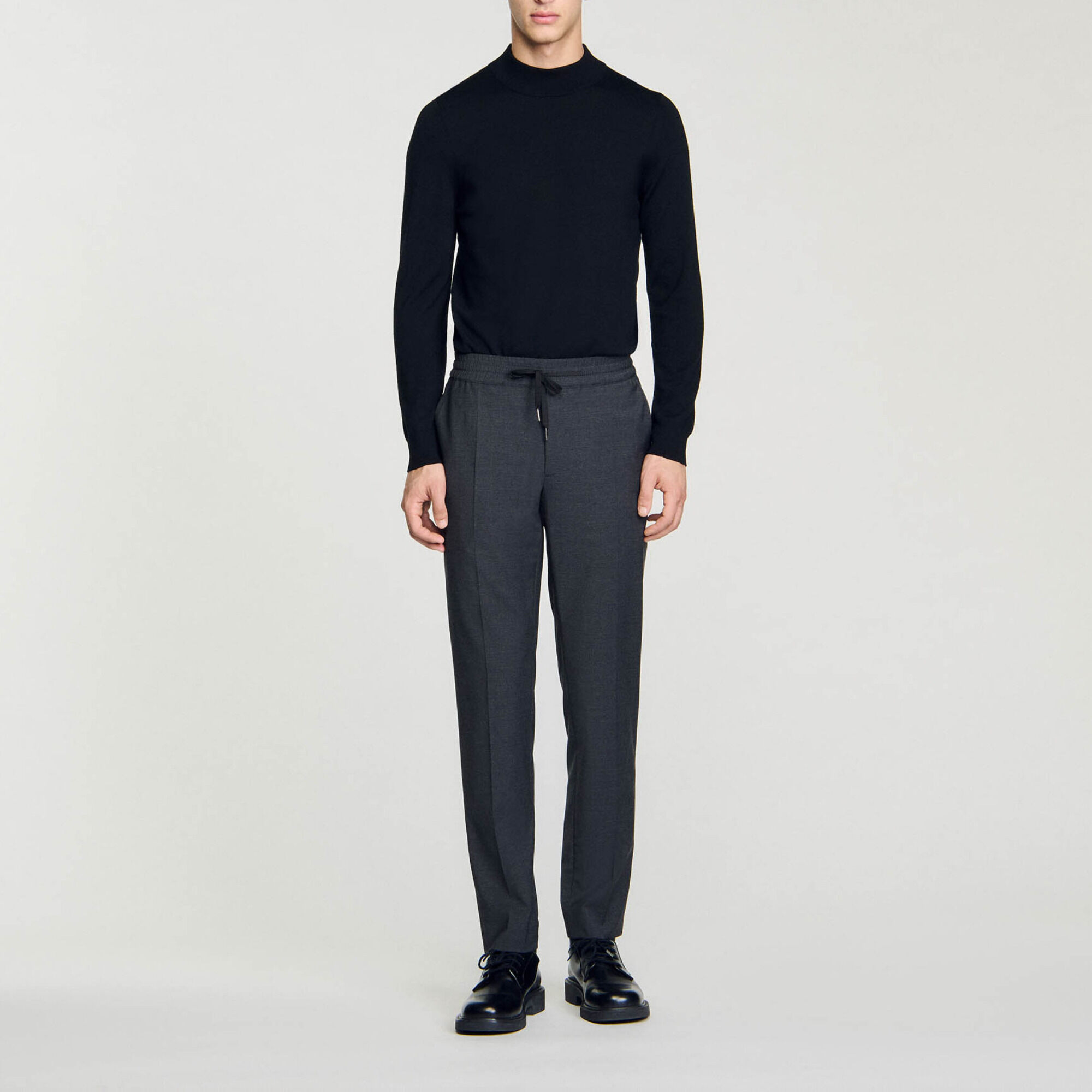 Elasticated straight-leg trousers - Men | Sandro