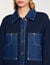 Denim detail cardigan
