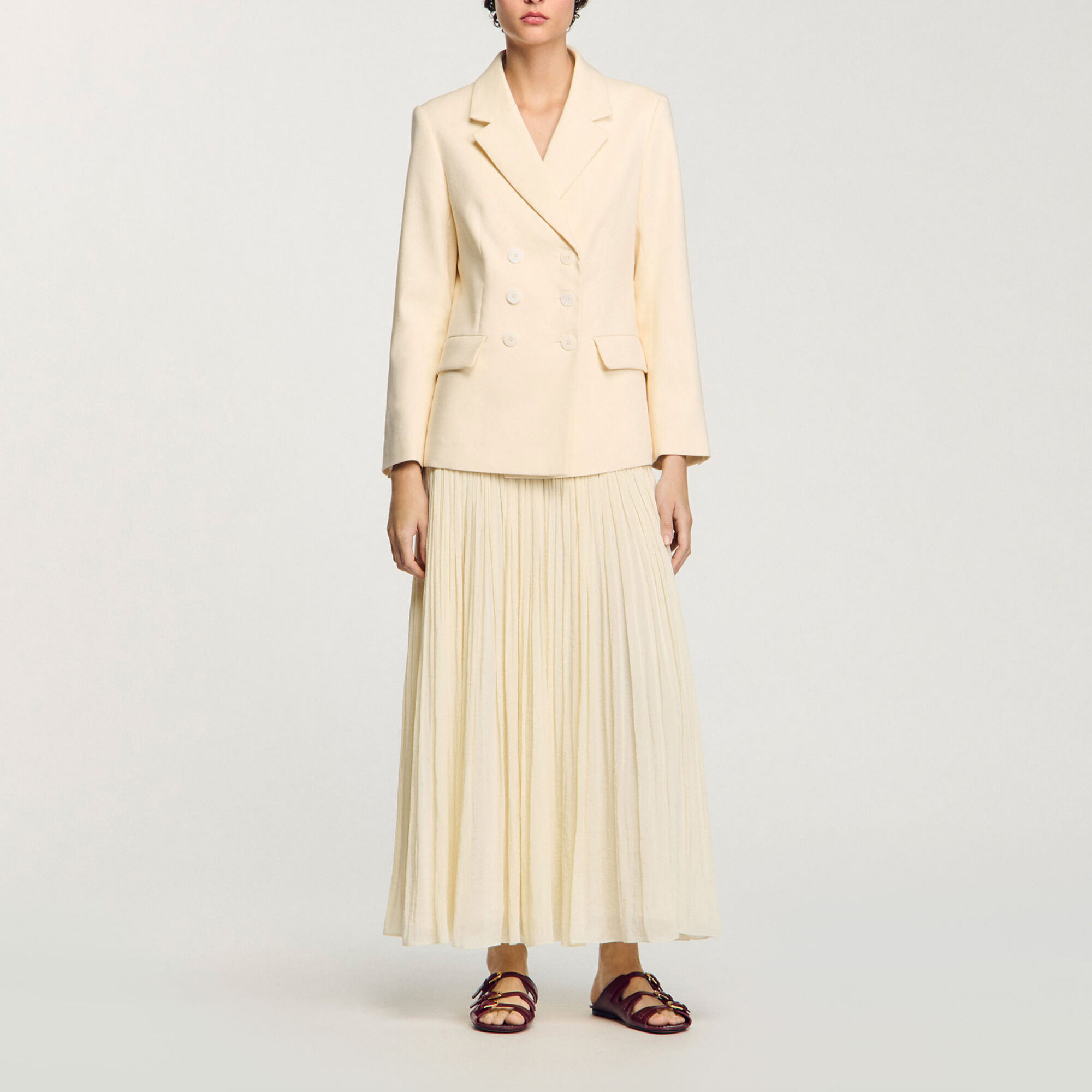 Double-breasted suit jacket