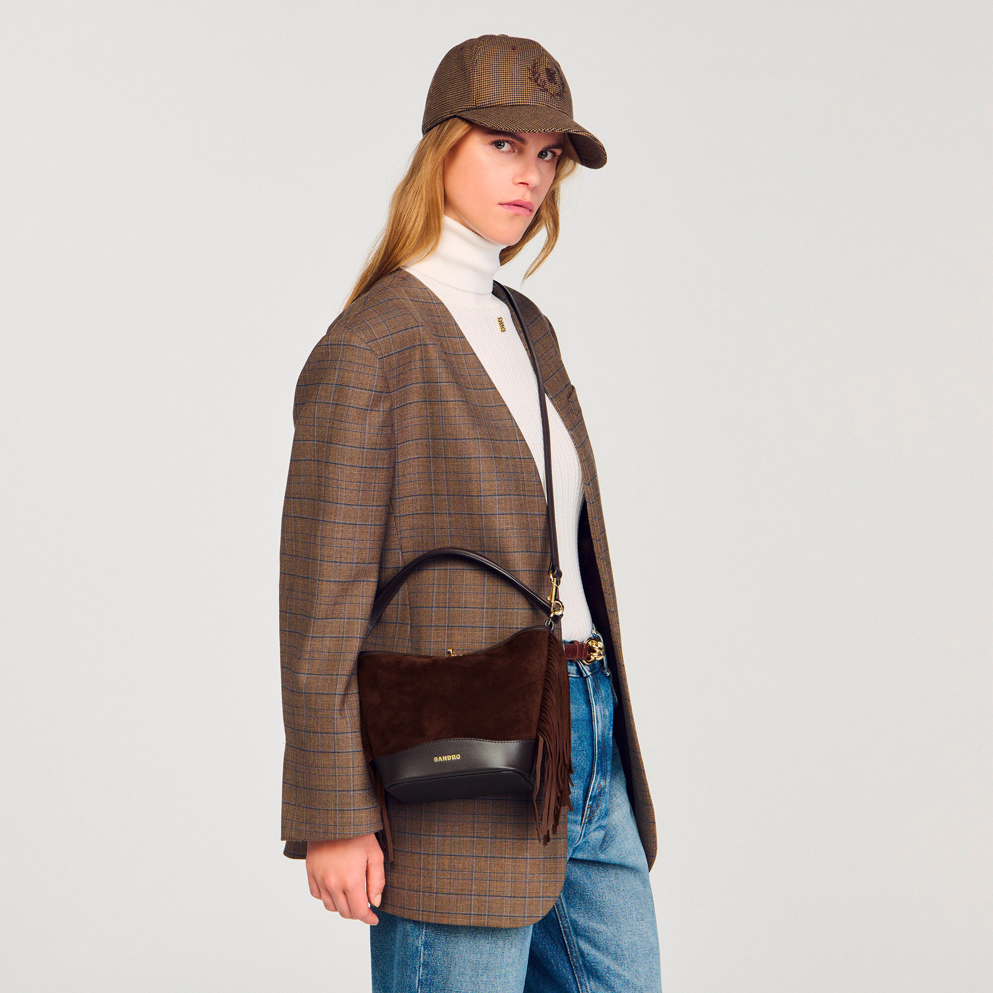 Fringed suede TANGOSO bag