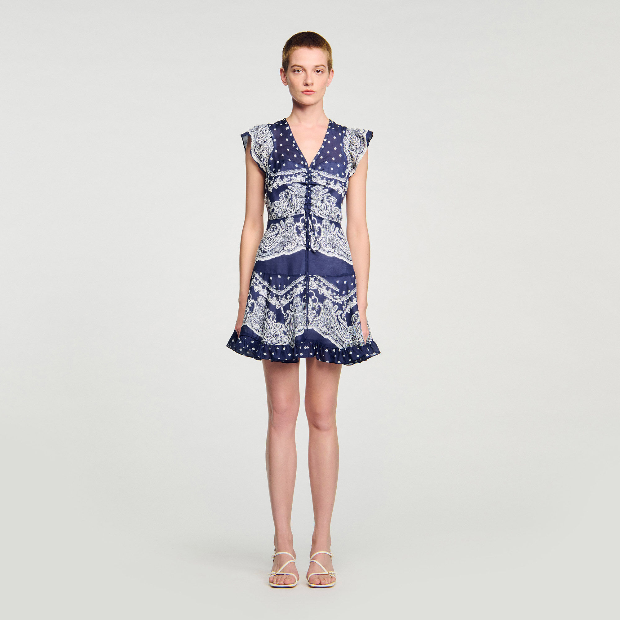 Short bandana-motif dress