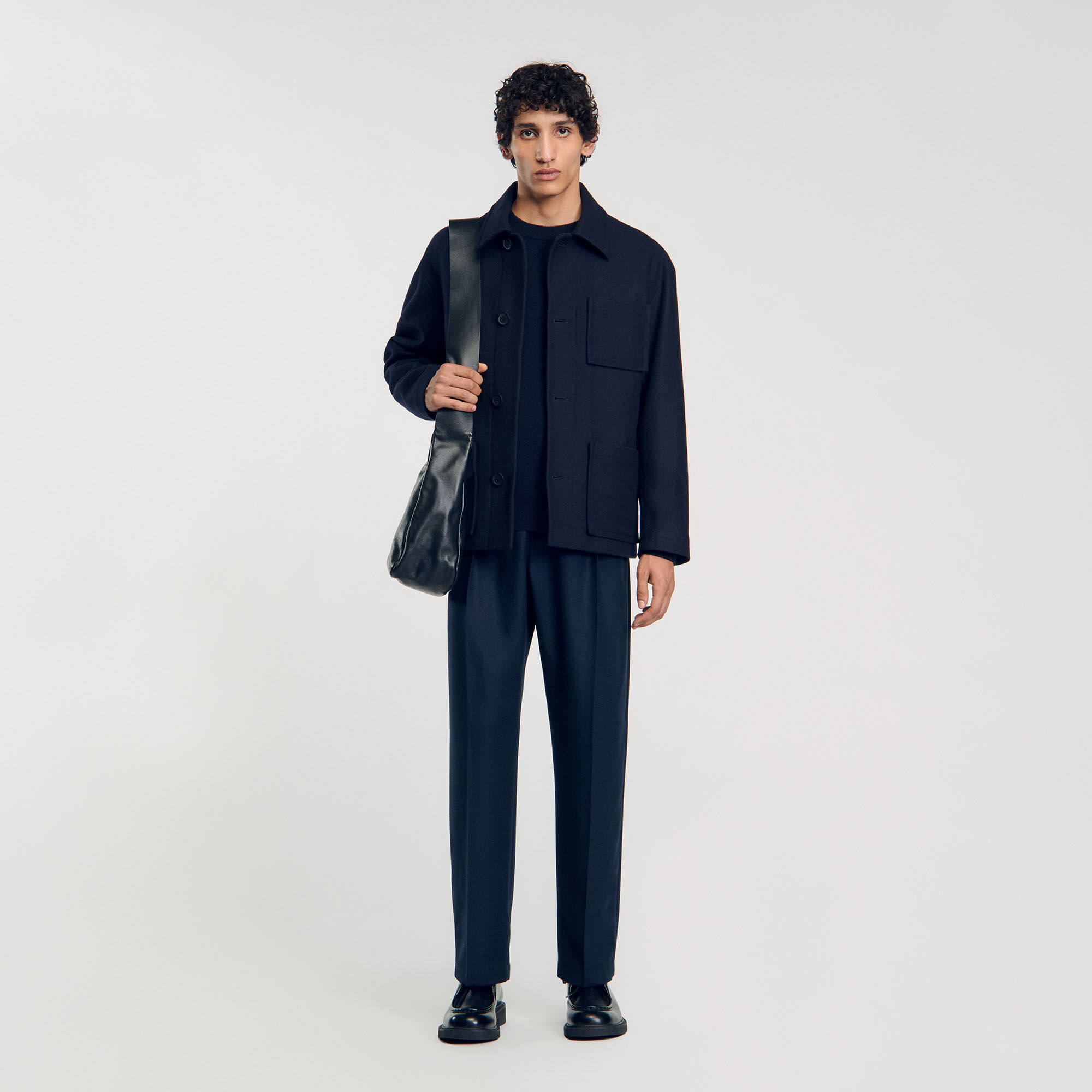 Work jacket blue cheap