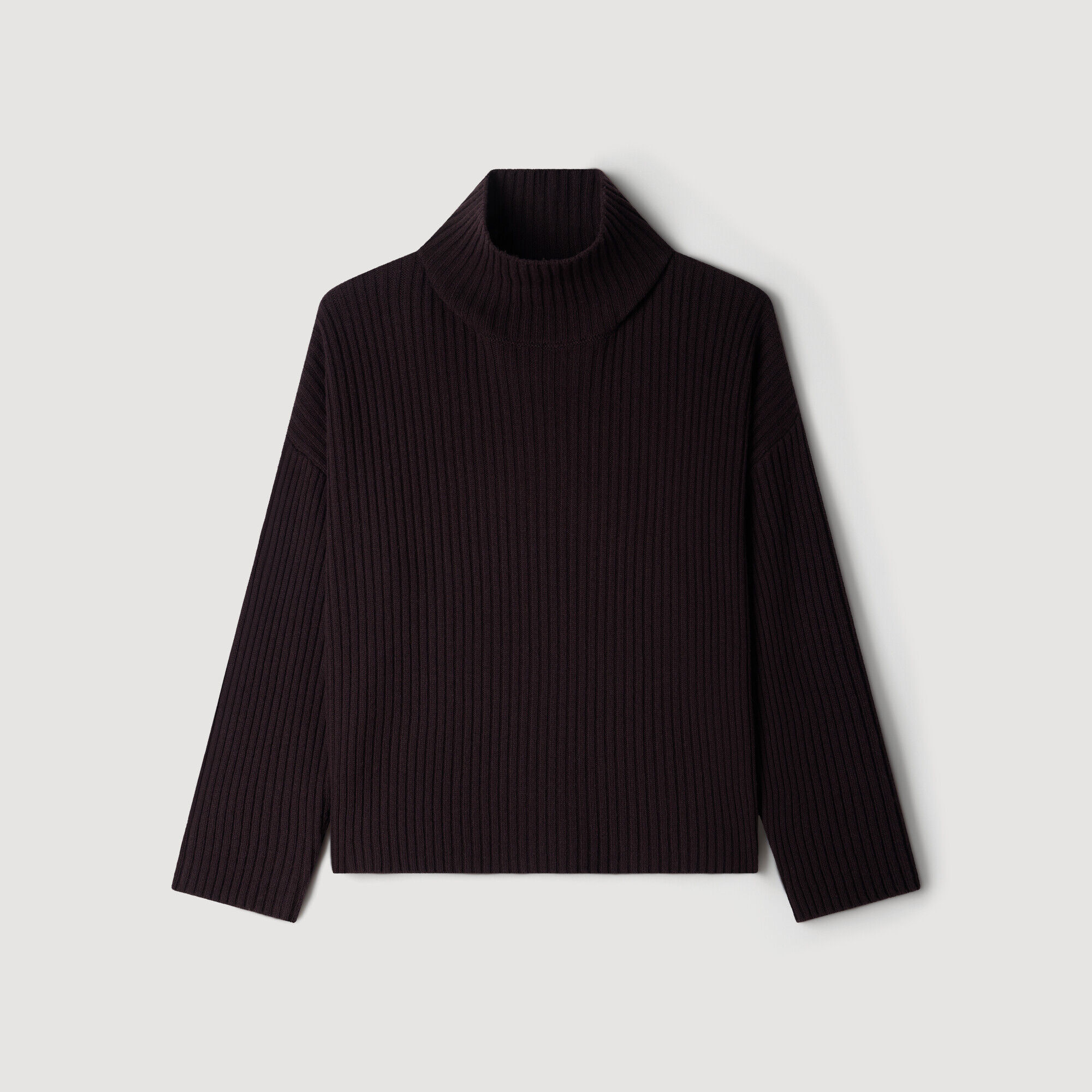 Ribbed wool and cashmere jumper
