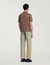 Knitted polo shirt with zip collar