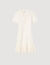 Short knit dress with polo neck