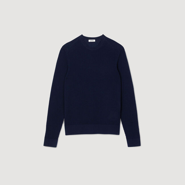 Textured knit jumper