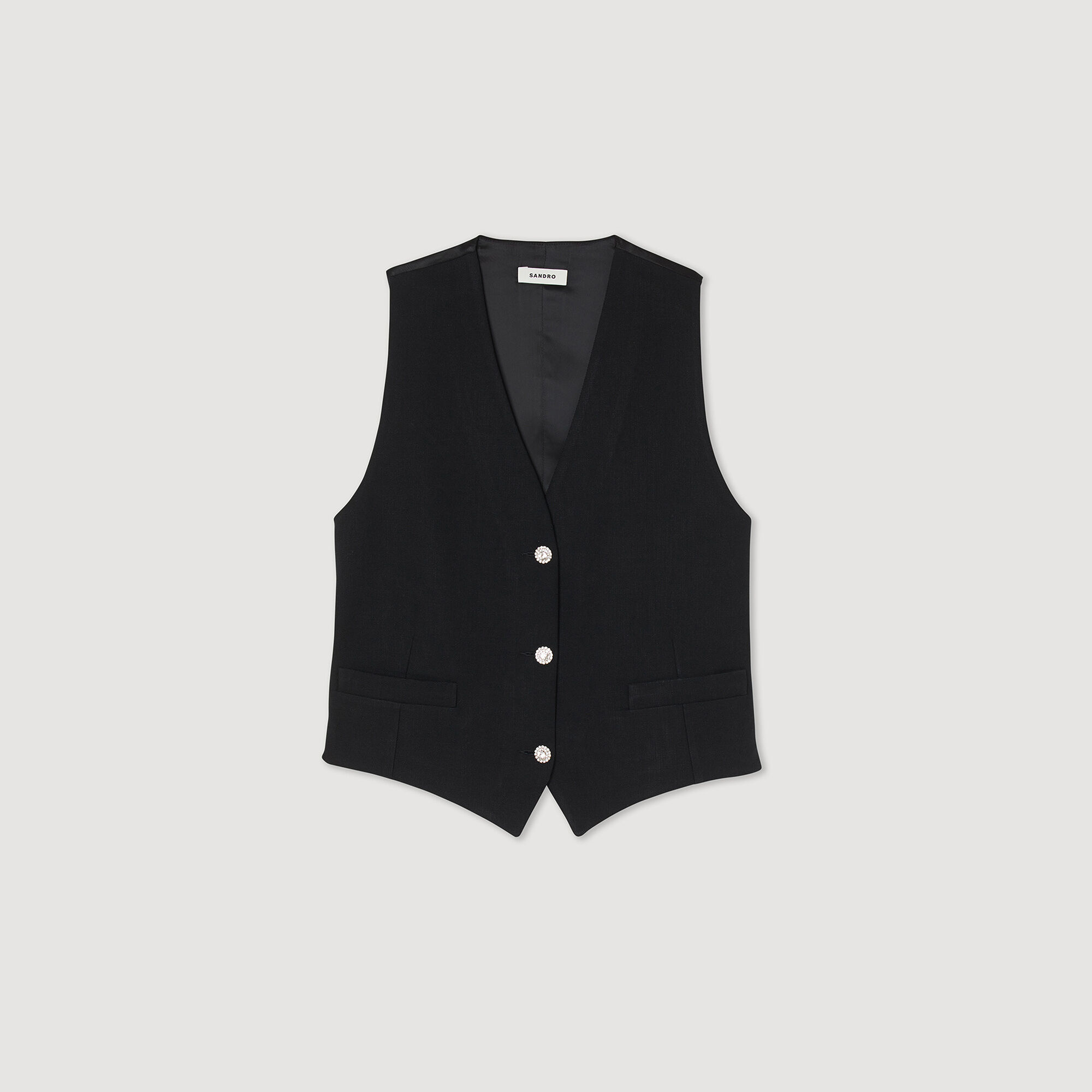 Masculine rhinestone waistcoat