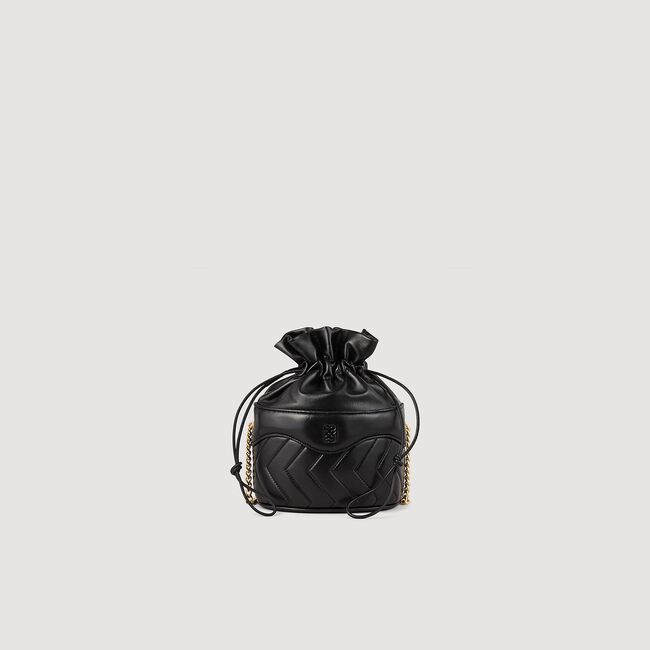 Le Bonbon quilt leather bucket bag