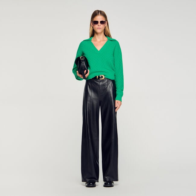 Polo-neck jumper