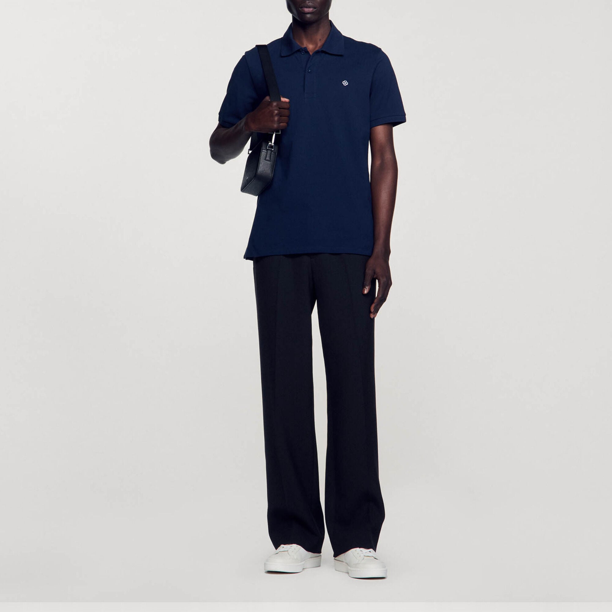 Polo shirt with Square Cross patch - Men | Sandro