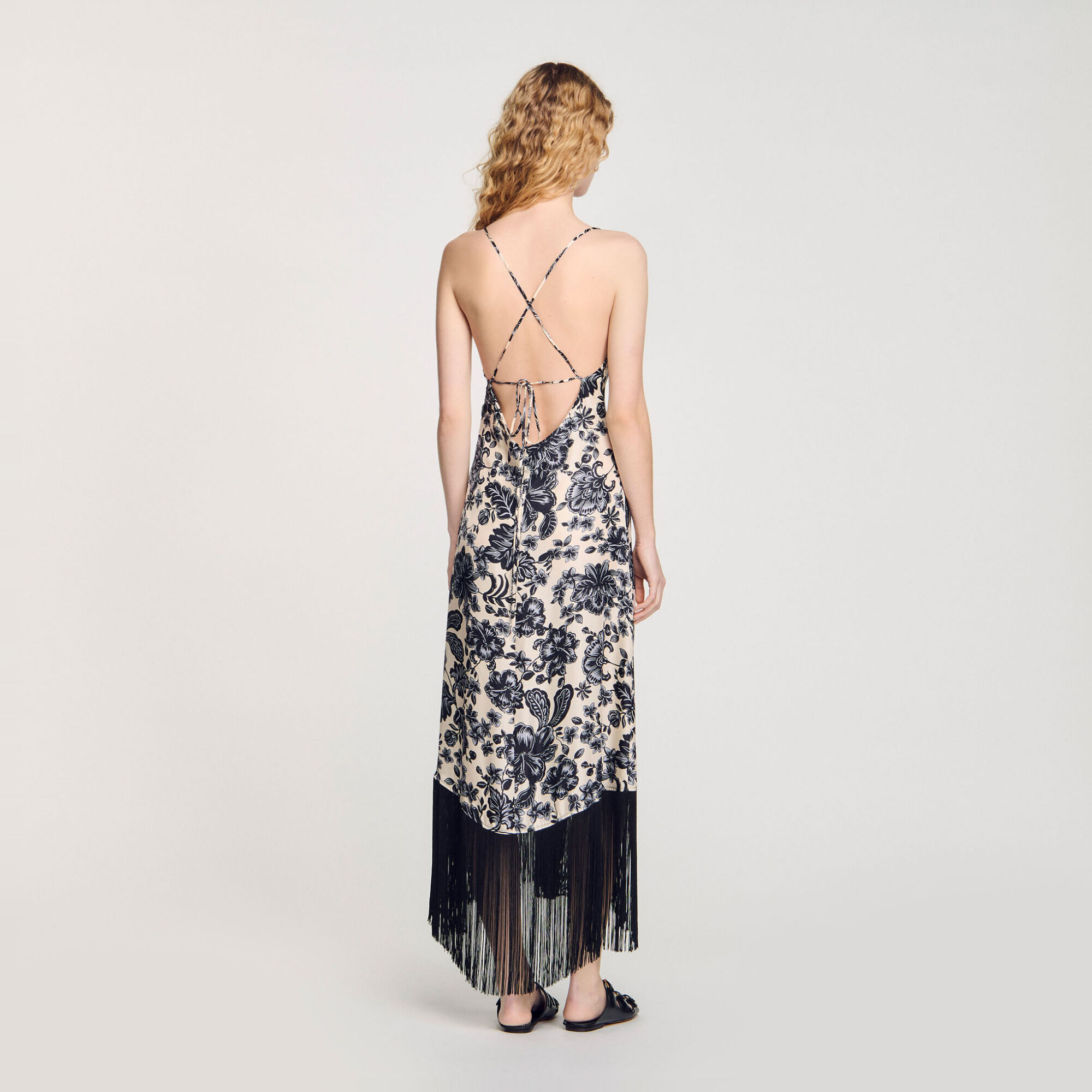 Floral print maxi dress